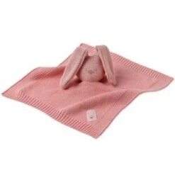 Nattou Doudou Plat En Tricot Lapin Rose Lapidou
