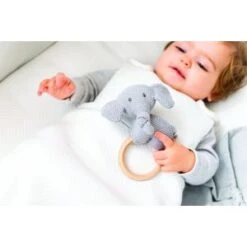 Nattou Anneau De Dentition En Bois Tembo GRIS