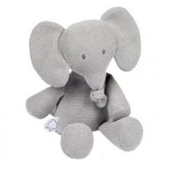 Nattou Peluche En Tricot Tembo L'éléphant Gris (32 Cm)