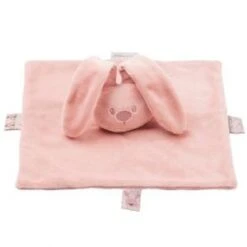 Nattou Doudou Plat Lapin Lapidou Rose (28 X 28 Cm)