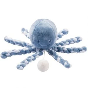 Nattou Peluche Musicale Pieuvre Lapidou Bleu (28 Cm) 3 Nattou Peluche Musicale Pieuvre Lapidou Bleu (28 Cm)
