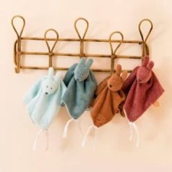 Nattou Doudou Lapin Vert Menthe Plat - Susie Et Bonnie