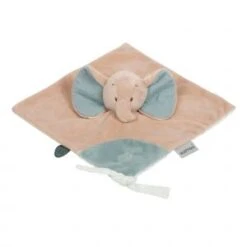 Nattou Doudou éléphant Plat Luna & Axel - Vert/Beige