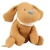 Nattou Charlie Doudou Chien Jacquard Caramel