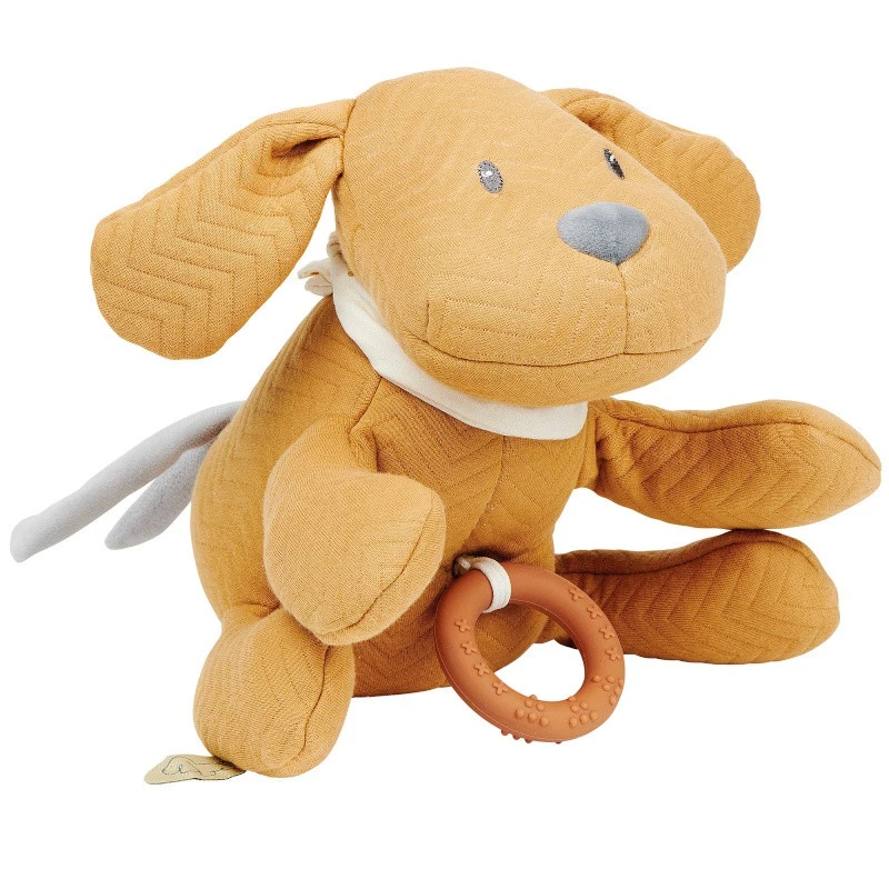 Peluche Musicale Chien Caramel Jacquard NATTOU Charlie 3 Peluche Musicale Chien Caramel Jacquard NATTOU Charlie