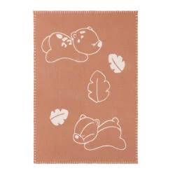 Couverture Tricot 75x100cm NATTOU Boris&Jungo