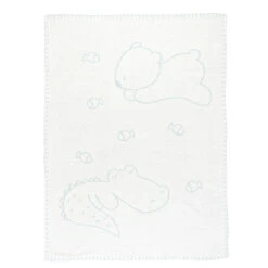 Couverture Tricotée Réversible 75 X 100 Cm NATTOU Roméo, Jules & Sally