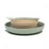 NATTOU Coffret Repas Silicone Lapidou Vert Et Beige -Nattou Soldes Boutique jo056176780
