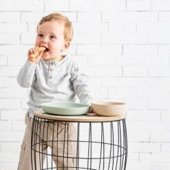 NATTOU Coffret Repas Silicone Lapidou Vert Et Beige -Nattou Soldes Boutique jo056176780 2