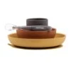 NATTOU Coffret Repas Silicone Lapidou Ocre/brique/gris -Nattou Soldes Boutique jo056177015