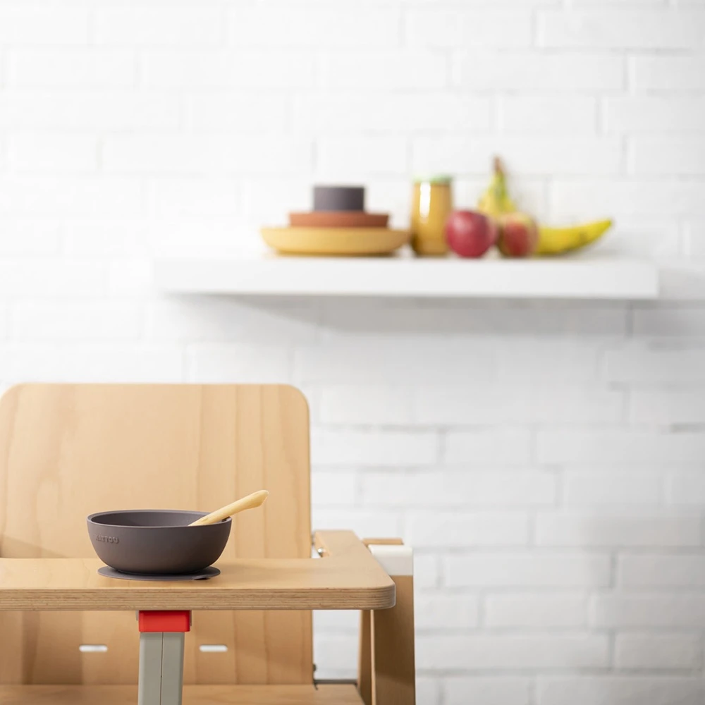 NATTOU Coffret Repas Silicone Lapidou Rose/gris 7 NATTOU Coffret Repas Silicone Lapidou Rose/gris – Image 5