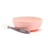 NATTOU Bol + Cuillère Silicone Rose Pale -Nattou Soldes Boutique jo056179590