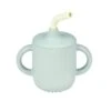 NATTOU Gobelet Avec Paille Vert Silicone -Nattou Soldes Boutique jo056476322