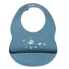 NATTOU Bavoir En Silicone Bleu Infini -Nattou Soldes Boutique jo057076414