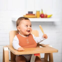 NATTOU Bavoir En Silicone Lapidou Terracotta -Nattou Soldes Boutique jo057177060 3