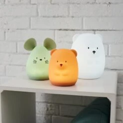 NATTOU Veilleuse Grand Ours Blanc 16cm Silicone -Nattou Soldes Boutique jo060476636 4