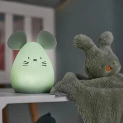 NATTOU Veilleuse Médium Souris Verte 12cm  Silicone -Nattou Soldes Boutique jo060476650 2