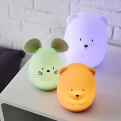 NATTOU Veilleuse Médium Souris Verte 12cm  Silicone -Nattou Soldes Boutique jo060476650 3