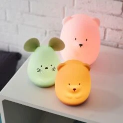 NATTOU Veilleuse Médium Souris Verte 12cm  Silicone -Nattou Soldes Boutique jo060476650 4