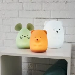 NATTOU Veilleuse Médium Souris Verte 12cm  Silicone -Nattou Soldes Boutique jo060476650 5