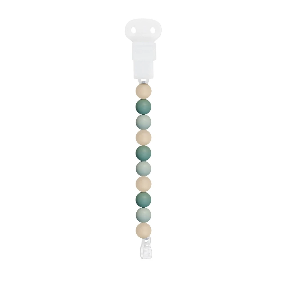 NATTOU Attache-sucette Silicone Vert/beige/sauge 3 NATTOU Attache-sucette Silicone Vert/beige/sauge