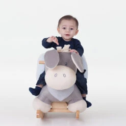 NATTOU Bascule Ane Cappuccino Beige -Nattou Soldes Boutique jo083011505 1