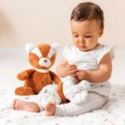 NATTOU Peluche Musicale Boris Le Panda Roux -Nattou Soldes Boutique jo083020079 1