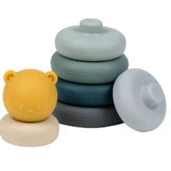 NATTOU Culbuto Empilable Ours Gris Silicone -Nattou Soldes Boutique jo084276858 1