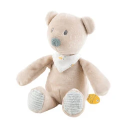 Mini-peluche Hochet 20 Cm Jules L’ours Beige NATTOU Roméo, Jules & Sally -Nattou Soldes Boutique mini peluche hochet 20 cm jules lours beige nattou romeo jules sally 1 2