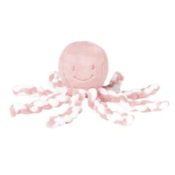 Peluche Poulpe Lapidou NATTOU Blanc/rose