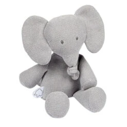 Peluche En Tricot NATTOU Tembo Gris
