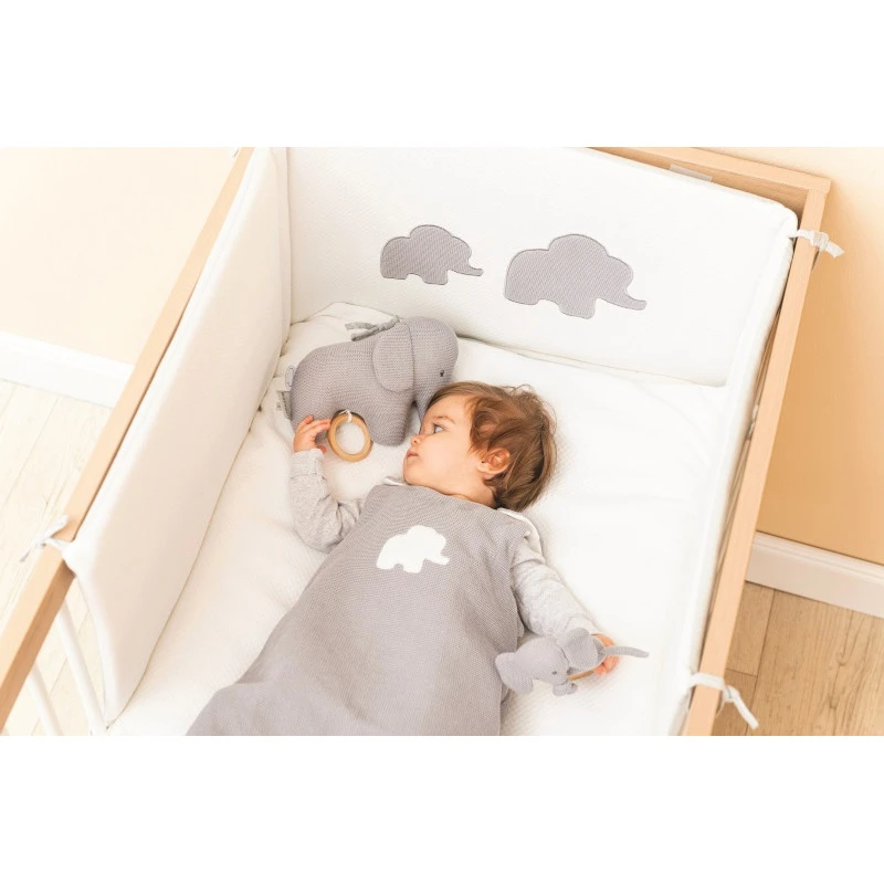 Gigoteuse Tricot 70cm NATTOU Tembo Gris 4 Gigoteuse Tricot 70cm NATTOU Tembo Gris – Image 2